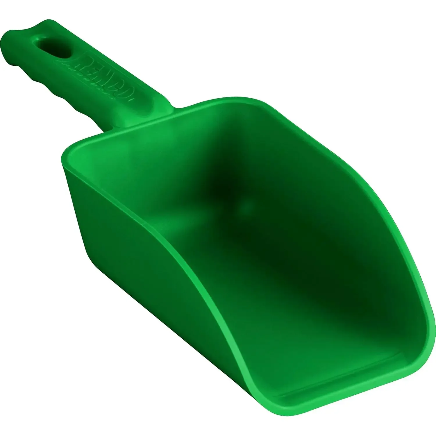 63002 Cuchara de mano de plástico con código de color: utensilios de cocina sin BPA, aptos para alimentos, suministros para restaurantes y servicios de alimentos, 16 oz, verde