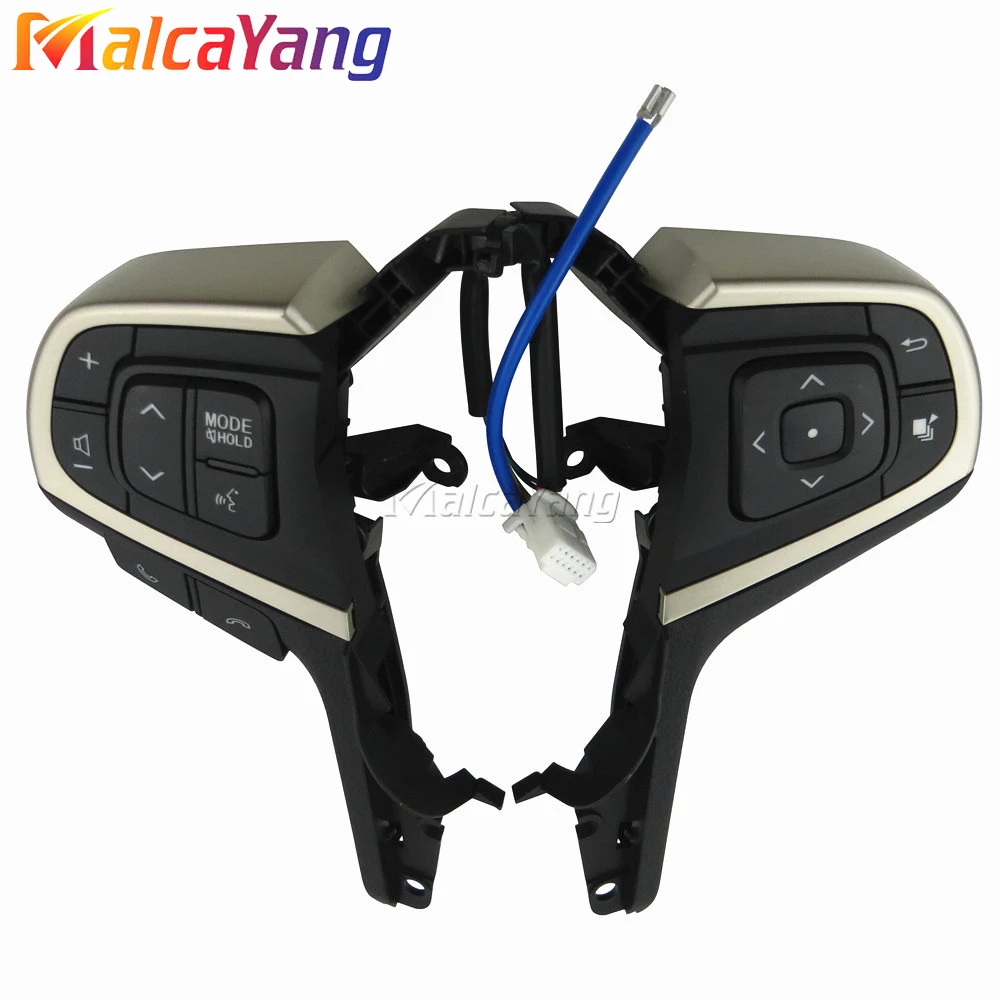 NEW Car Cruise Control Switch Audio Bluetooth High Quality Steering Wheel Button For Toyota Innova 2015-2021  84250-0K080-C0