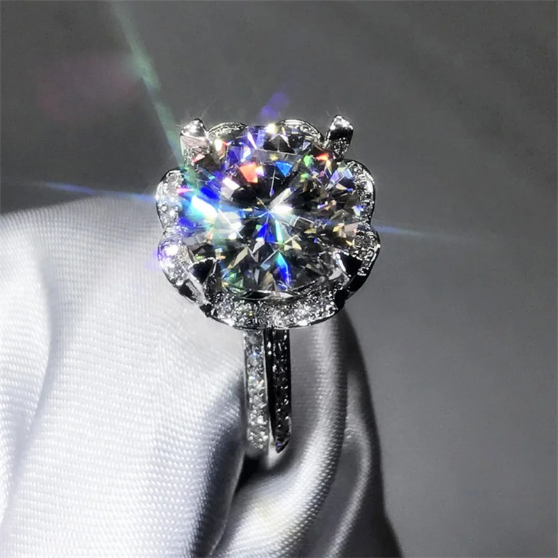 CC Vintage Jewelry Rings For Women Silver Color White Cubic Zirconia Engagement Wedding Accessories Elegant Anel CC1620