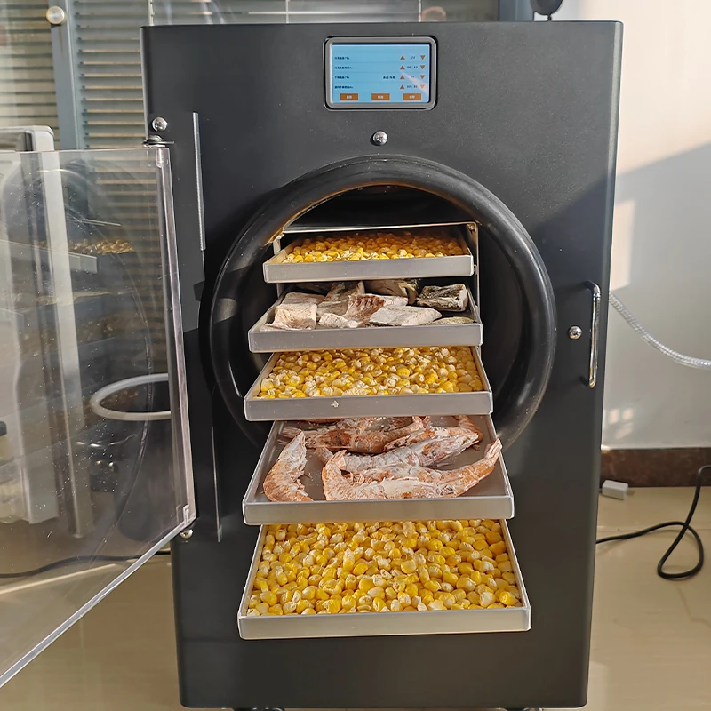 Home Competitive Price Food Fruit Vegetable High Efficiency Drying Sublimation Vacuum Freeze Dryer Energy Saving