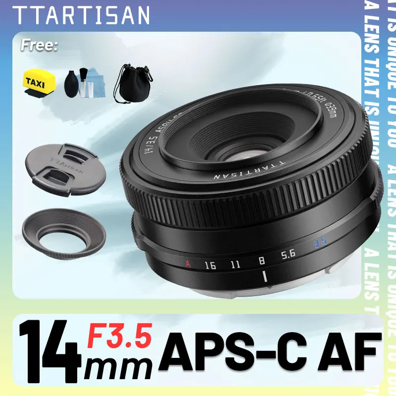 TTArtisan 14mm F3.5 APS-C Auto Focus Prime Wide Angle Lens f