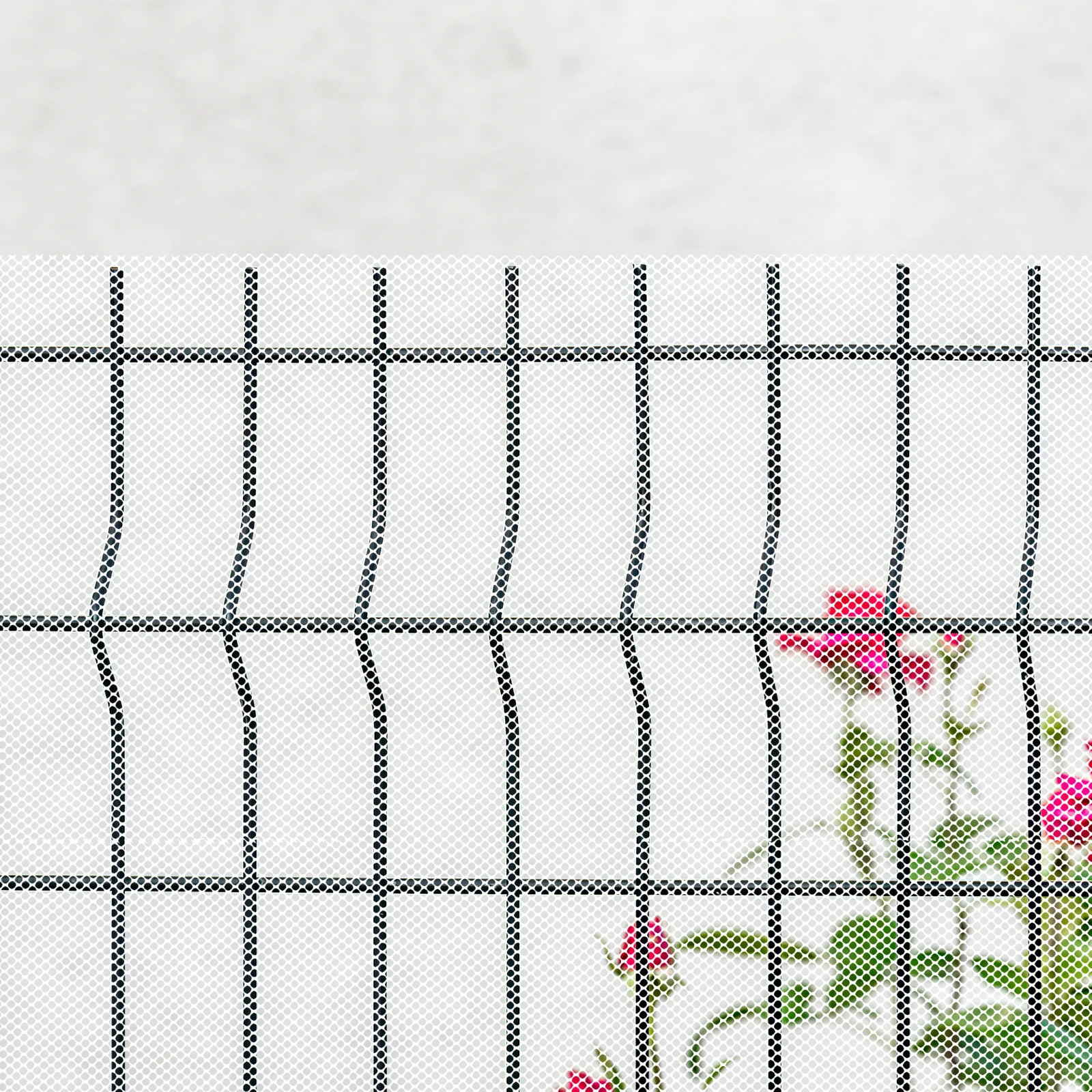 

Plastic Fence Mesh 30cmx1m White 0 3mm Holes Anti Fall Sturdy Chicken Wire PE Material Safety Frame Gardening Poultry Netting