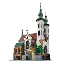 Super fast shipping MOC-124447 Andrew Church small medieval building small particle assembled building block toy model