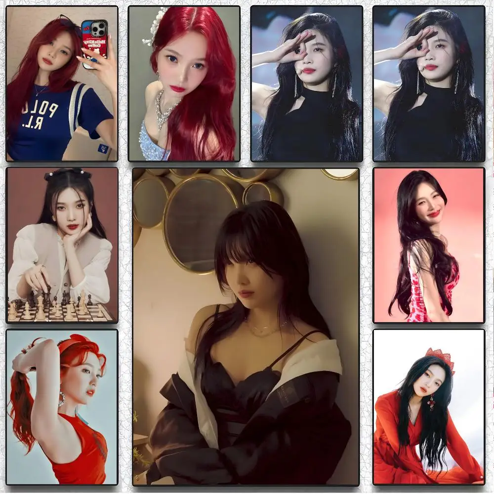 Singer Kpop J-Joy Poster Artistic Peel-Off Wall Decor, Indoor Outdoor Home Ornament for Collectors