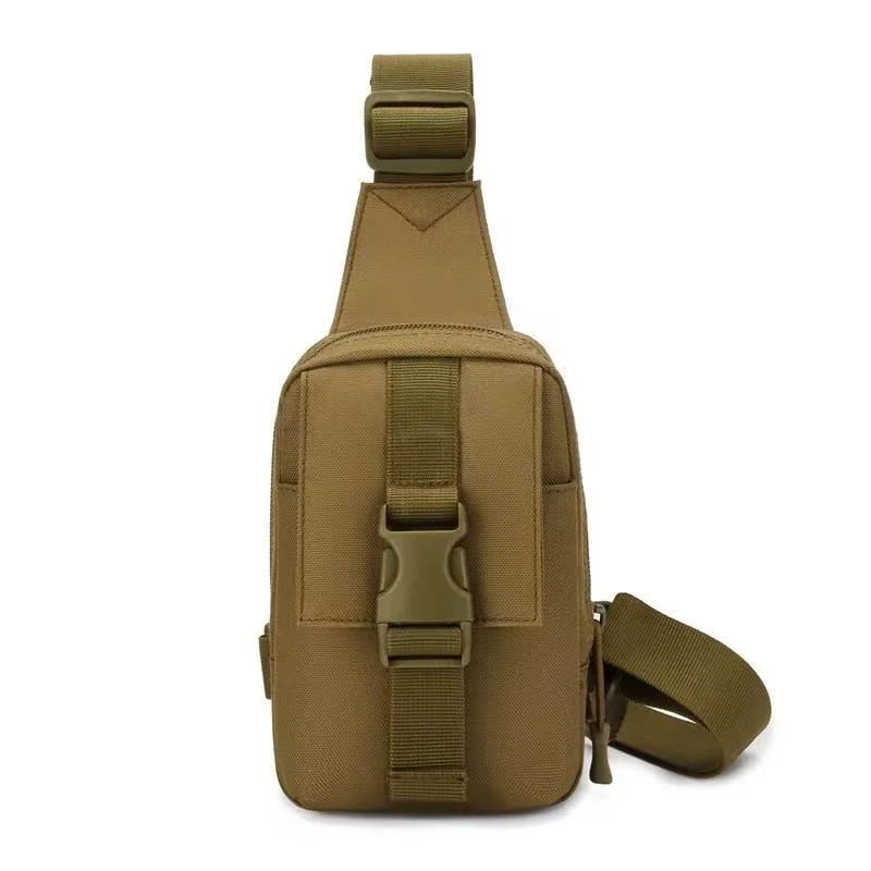 Męskie wielofunkcyjne torba na klatkę piersiowa Crossbody torba Outdoor Tactical Travel torba ze sznurkiem Pack płócienna torba na ramię dla mężczyzn torba listonoszka