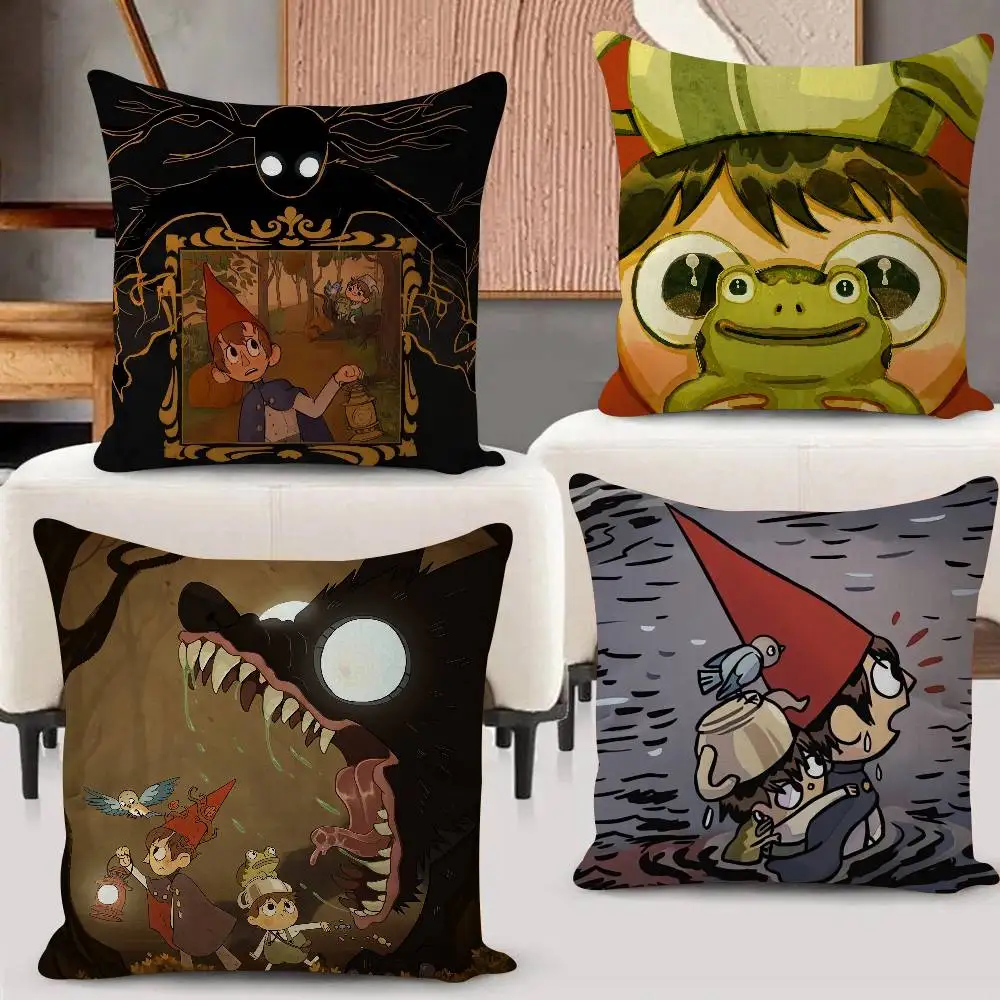 Animation O-Over The Garden Wall Cushion Cover Soft Decorative Square Cushion Covers 45x45cm Pillowcases For Sofa Couch Bedroom