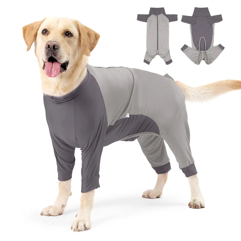 

Recovery Clothing for Large Dogs Female Dog Spay Surgery Recovery Suit with Long Sleeves Abdominal Wound Jumpsuit Anti-licking