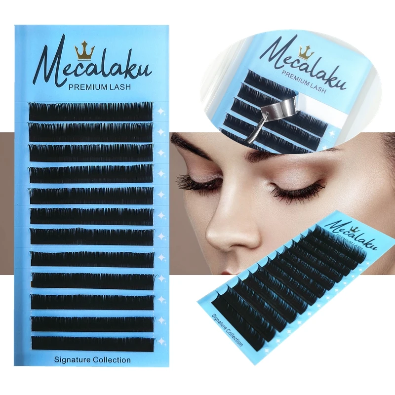 

Mecalaku All Size Individual Eyelash Extension Natural False Mink Eyelashes Maquiagem Cilios Lash For Building Eyelashes