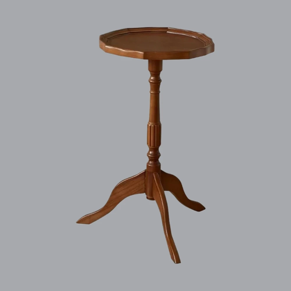 

hot sale Retro Design Sofa Side Desk Solid Wood Coffee Table Living Room Home Decorative Ornament Bedside Medieval Tables