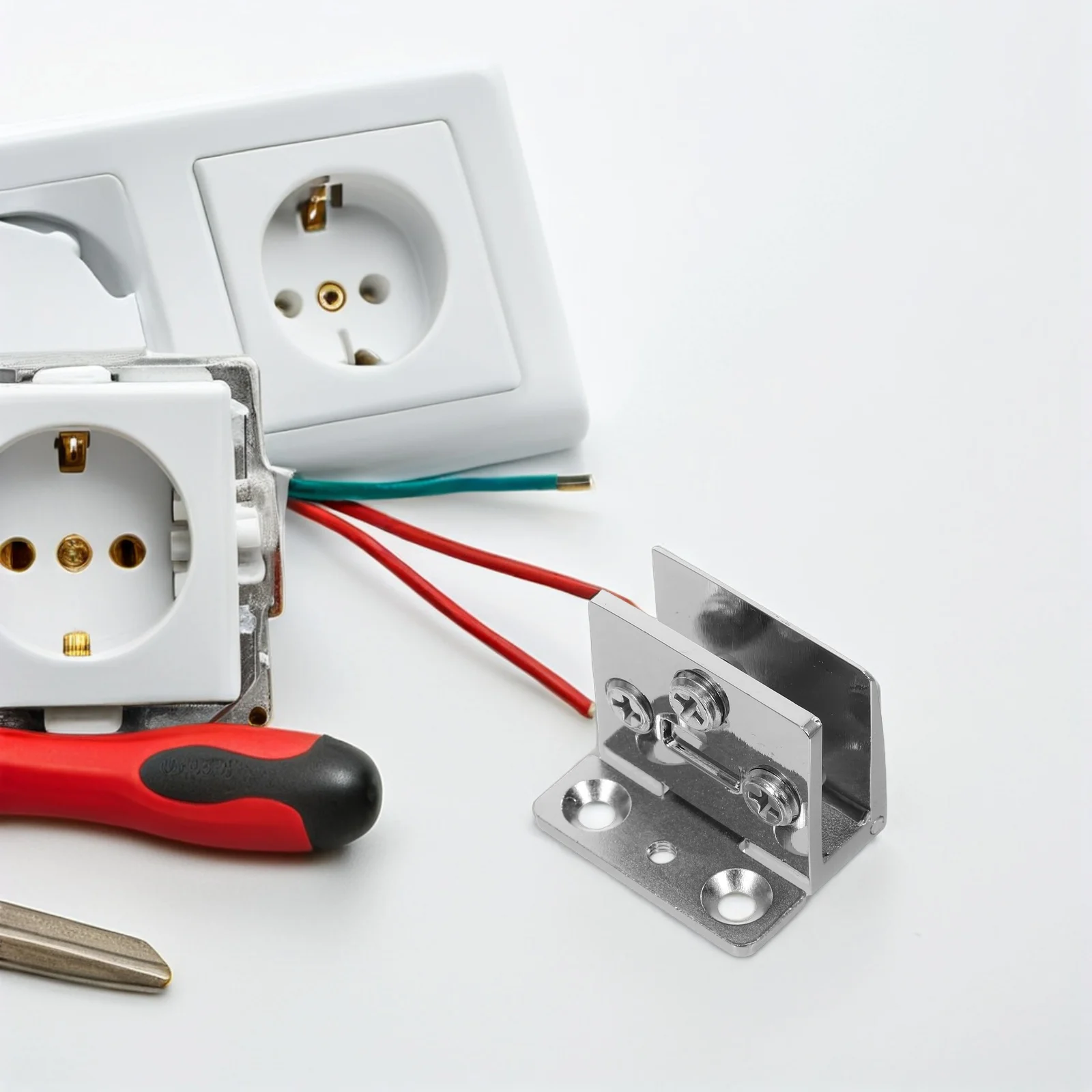 

4Pcs Glass Door Hinges 3-8mm Tempered No Drill Easy Setup for Wine Cabinets Bathrooms Showers Glass Door Hinges