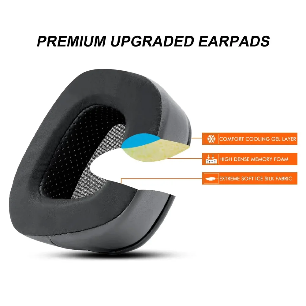 Replacement for A4Tech Bloody G570 G575 G560 MR575 RGB Wireless Headband Ear Pads Earphone Cushions Headphones Protein Earmuff