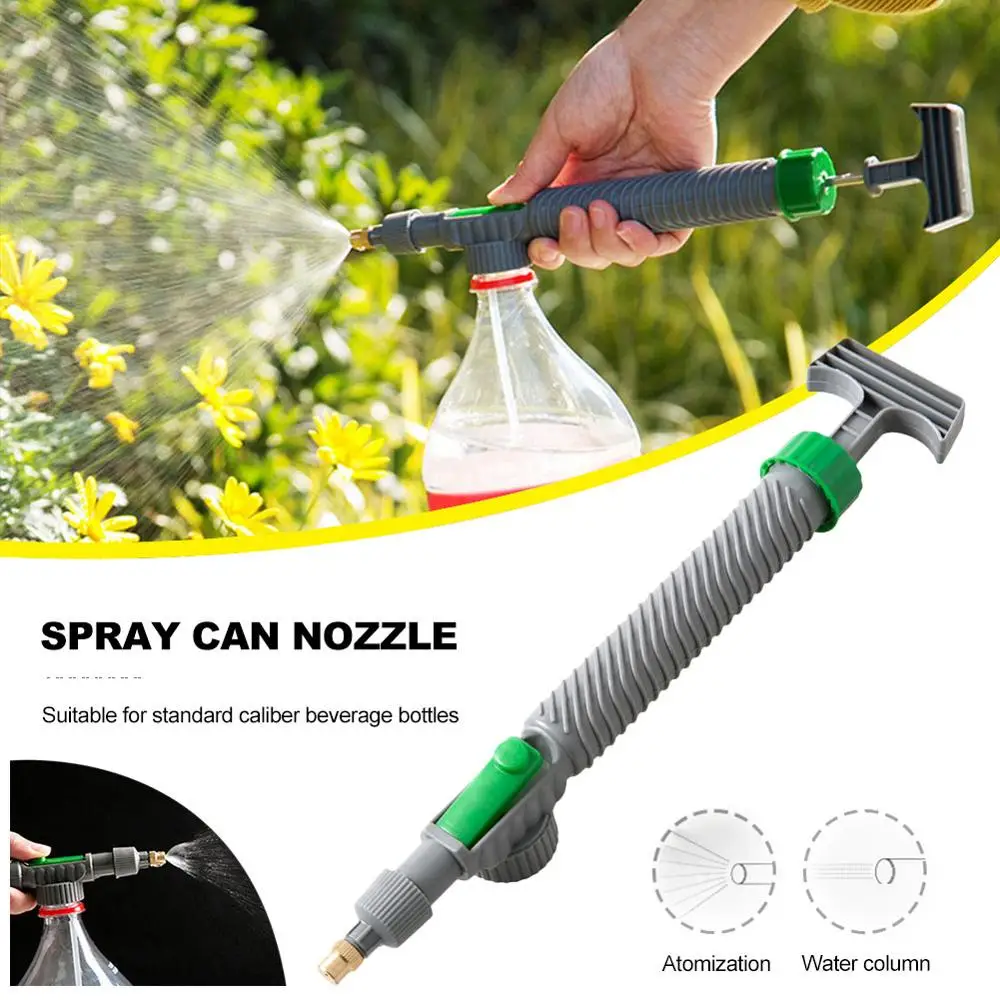 Manual High Pressure Air Pump Sprayer Garden Watering Tool Adjustable Drink Bottle Spray Head Nozzle Sprayer Agriculture Tools