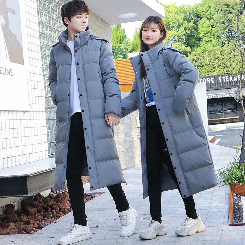 MAIDANGDI 2024 Sports Cotton  New Over Knee Cotton Coat Fashion Trend Comfortable Long Coat Men's and Women's Outer Coat Top