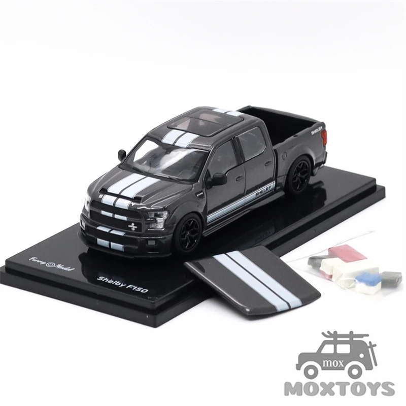 

Забавная модель 1:64 серого металлика F150 Super Snake Magnetic Limited499 Литая под давлением модель автомобиля