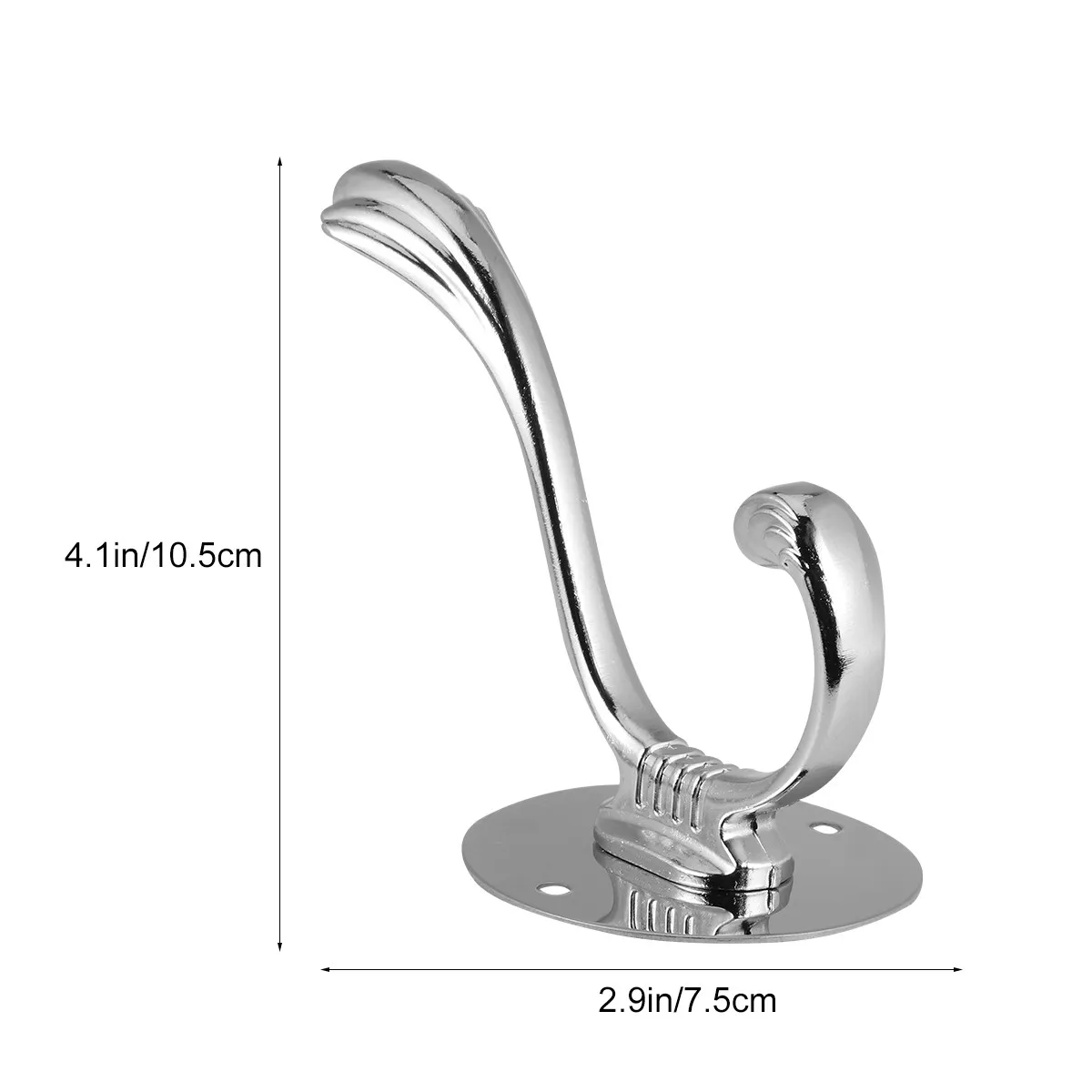 1Pcs Premium Stainless Steel Thickened Wall Hook Heavy Duty Coat Towel Clothes Hook for Home Kitchen Bathroom Organizing