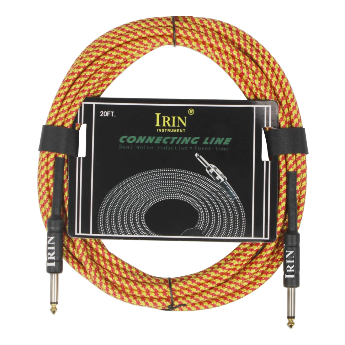 

IRIN 6M Guitar Audio Cable Colorful Nickel Plug Audio Cable for Electric Guitar Electric Bass Amplifiers Guitar Parts Accessory
