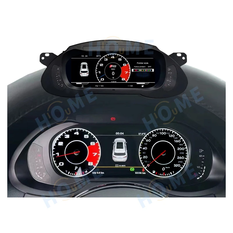 

10.25 Inch Linux System Speedometer Instrument Panel for A4L RS4 2008-2016 LCD Digital Speed Cluster Dashboard