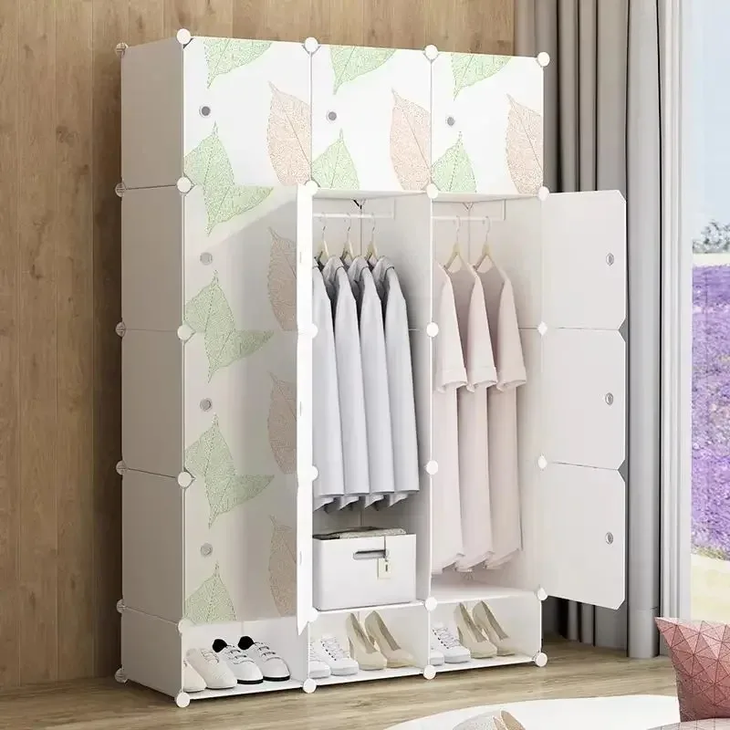Living Room Organizer Closet Plastic Bedroom Cube Minimalist Partitions Wardrobe Small Cheap Guarda Roupa Furniture for Room