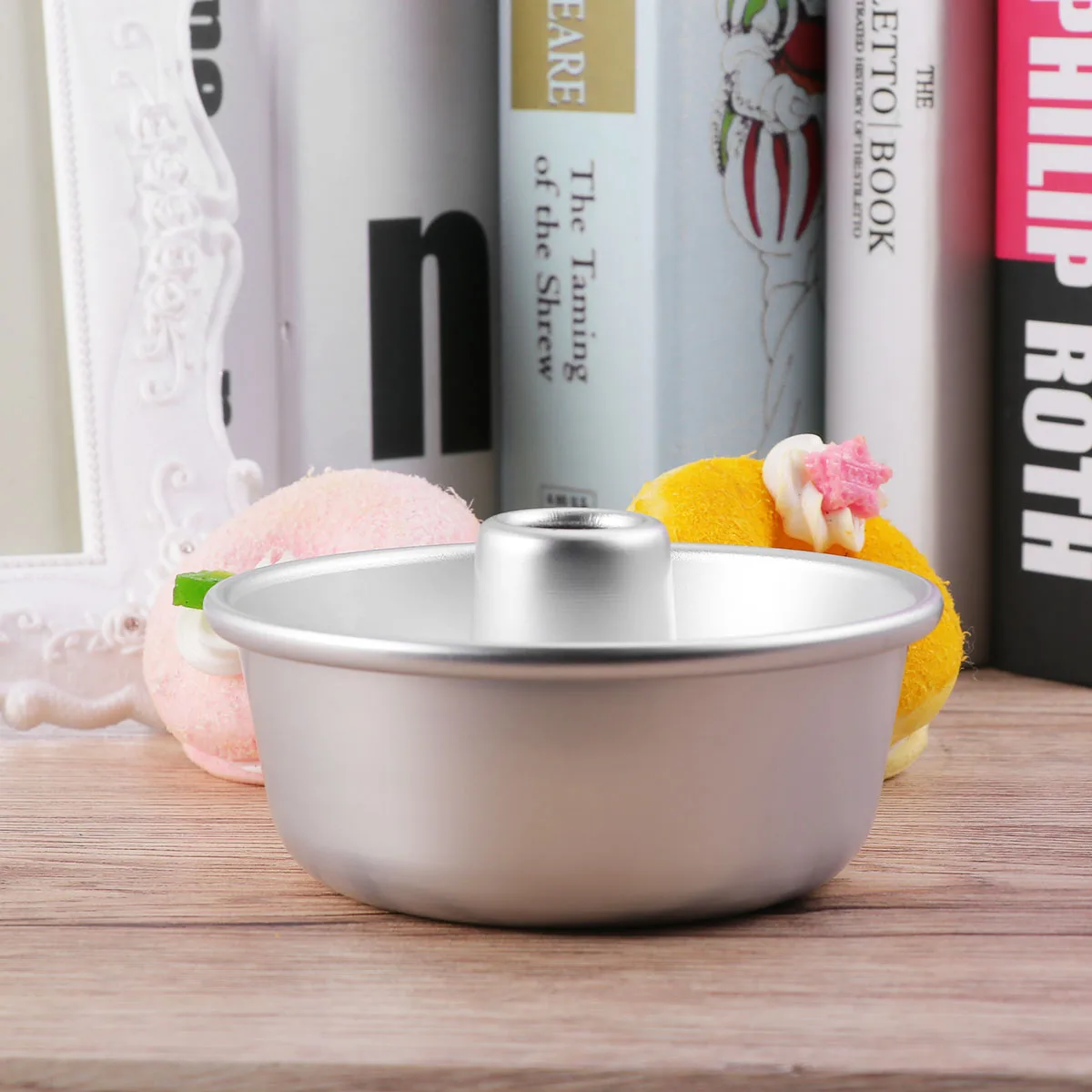 

Aluminium alloy Savarin Donut Cake Mold For Baking Mousse Chocolate Brownies Dessert Doughnuts Pastry Tools Baked Pan (Silver)