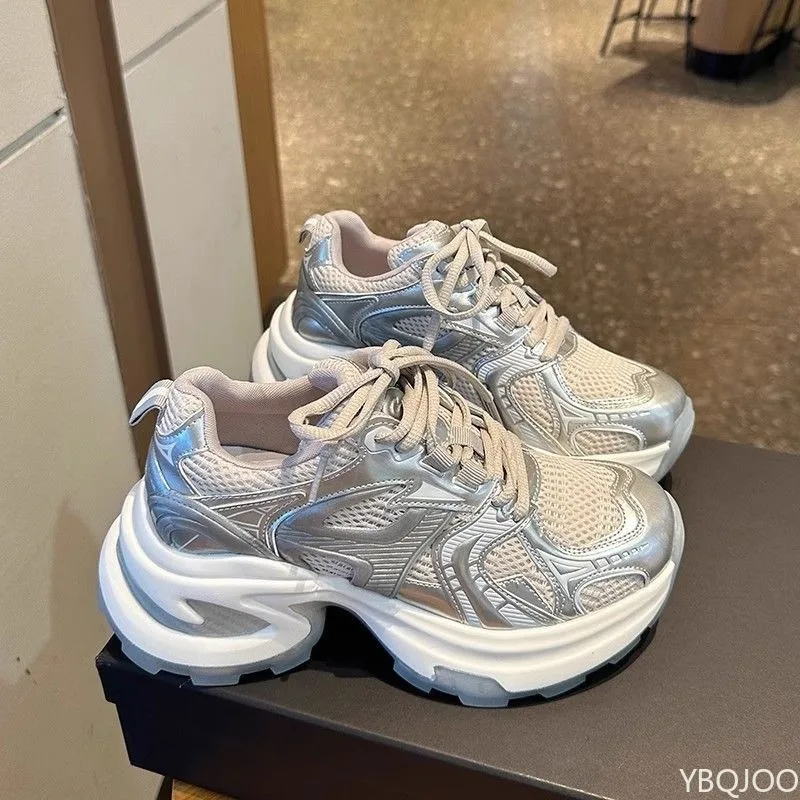 Große Herbstmode, atmungsaktiv, leicht, lässig, bequem, Damenschuhe, vielseitige Damen-Sportschuhe mit flachem Boden