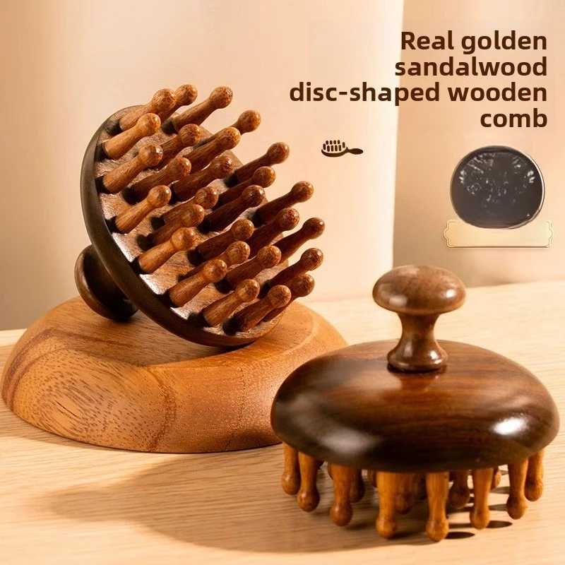 

Scalp Meridian Massage Comb Rosewood Wide-Tooth Comb for Long, Curly Hair Smooths Hair Dry & Wet Use Hair Care Comb