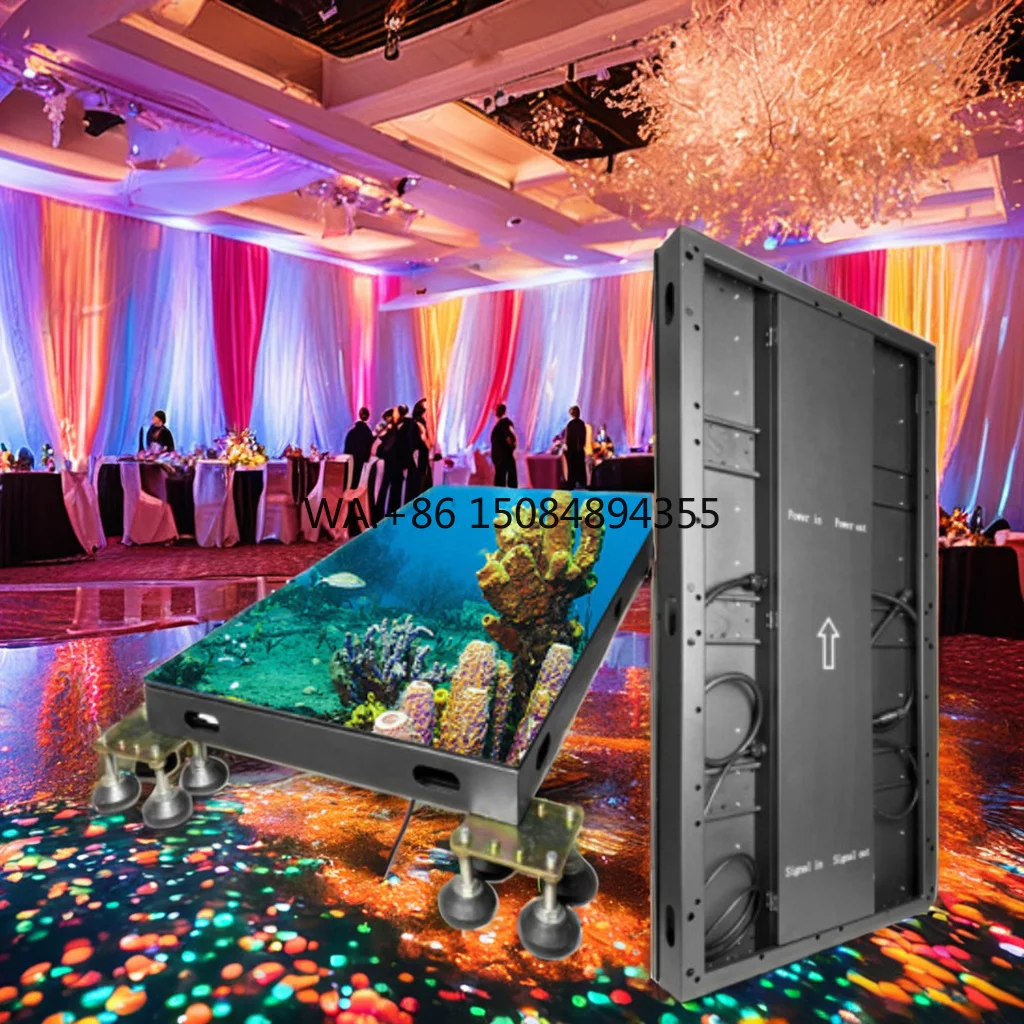 Yushuo Factory Price Full Color P2.97 Indoor Interactive DJ Booth Bar Dance Floor LED Display Screen 1080P 3840Hz High