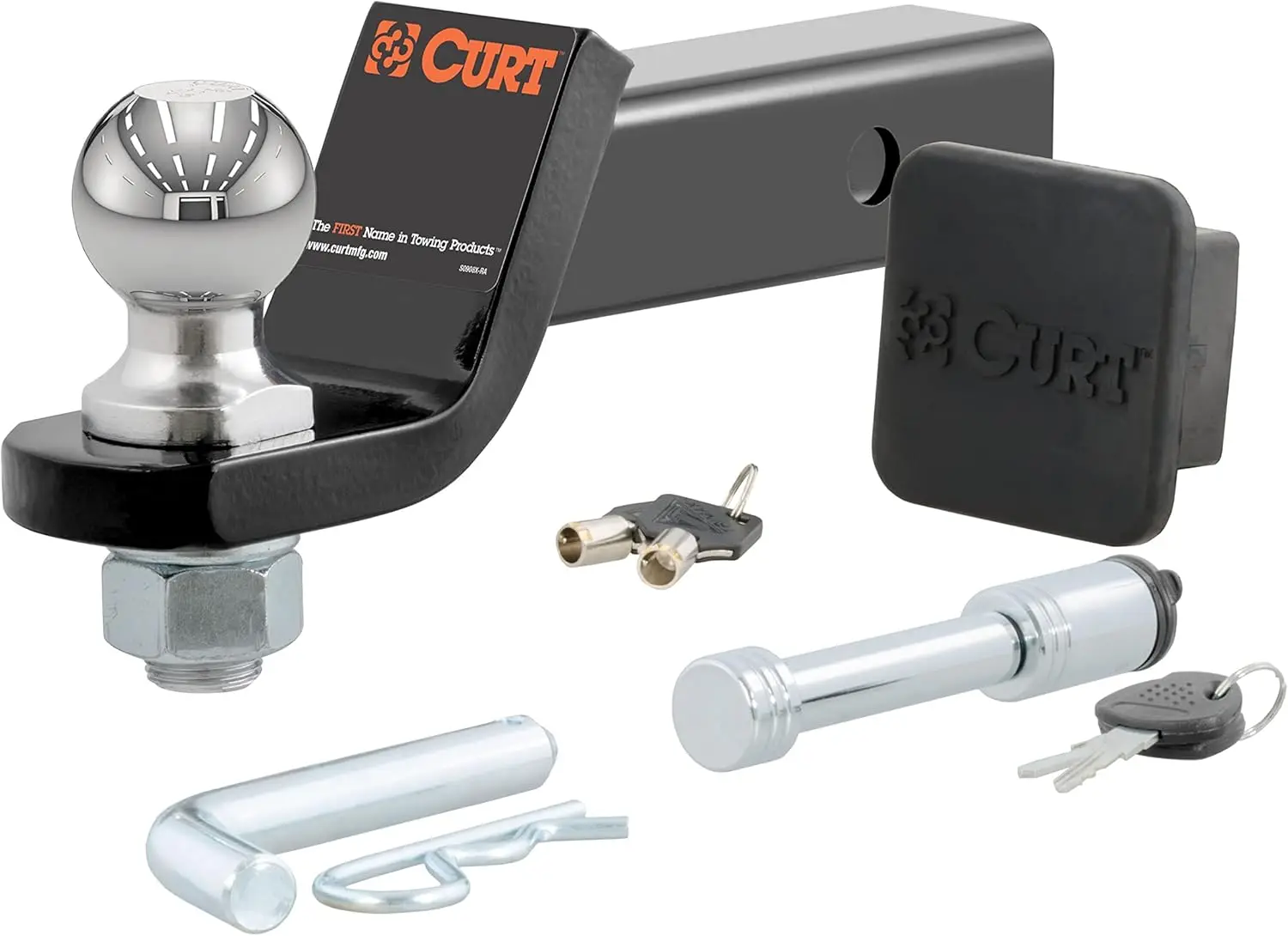 

7,500 lbs Towing Starter Kit with 2" Drop Ball Mount, Fits 2" Receiver