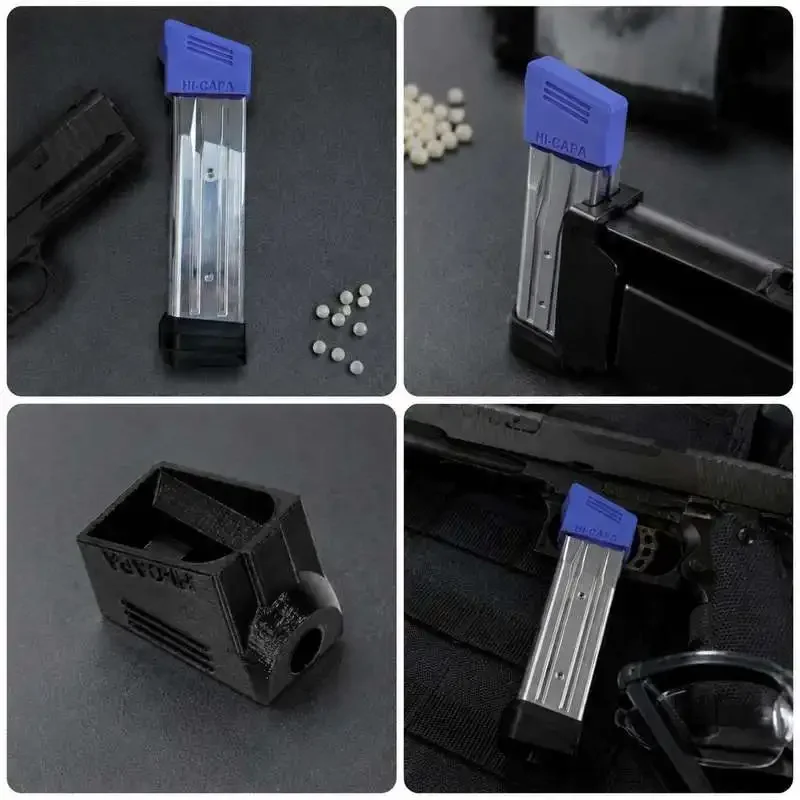 Hi-Capa Airsoft Magazine Loading Adapter, Speed Loader Attachment for Gas Blowback Pistols
