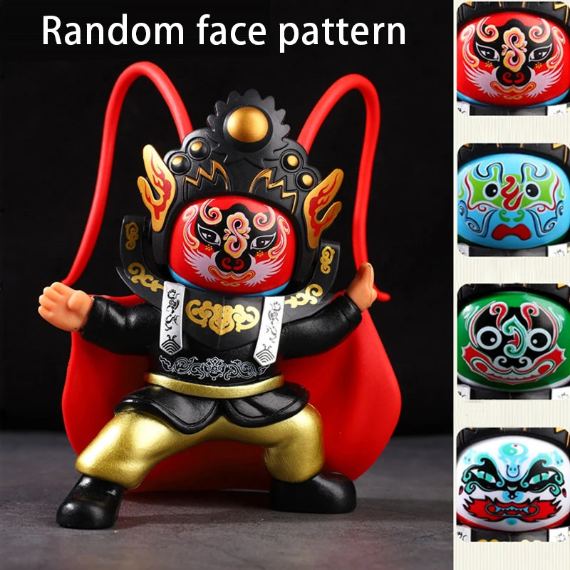 Chinese Traditional Ornament Sichuan Opera Face Changing Dolls Cultural Creative Makeup Dolls Crafts Souvenir Home Decor Gift