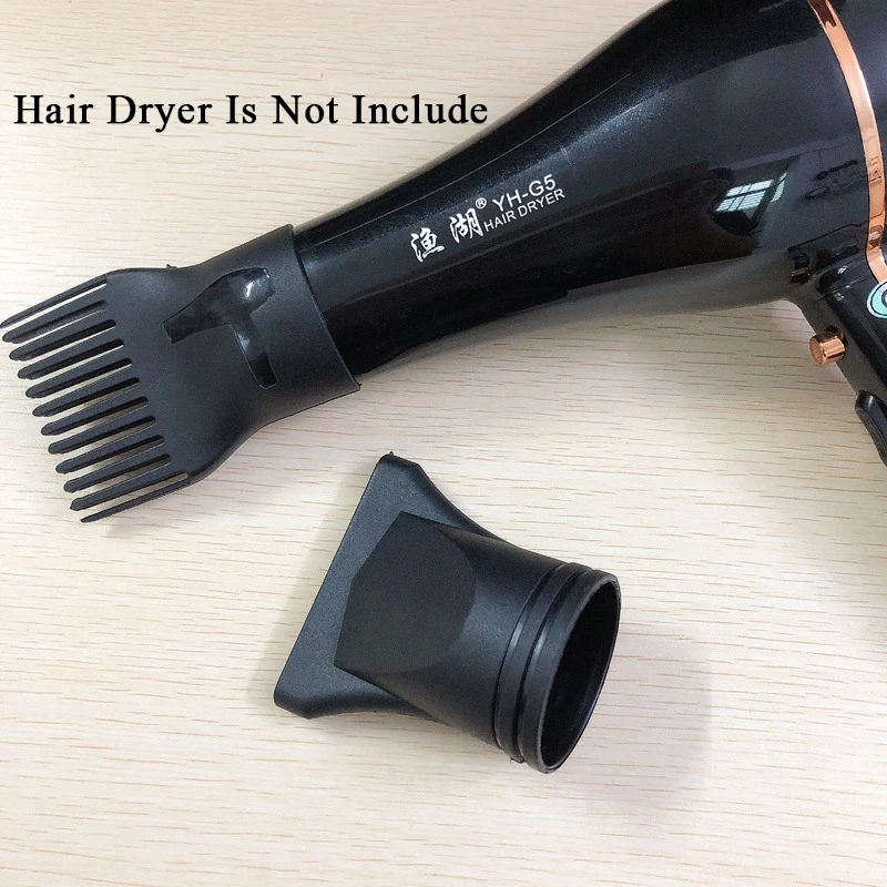 Universal Hair Dryer Air Nozzle Not Easy To Break Hair Dry Comb Diffuser Snap-On Black Blower Nozzle Hair Dryer Accessories