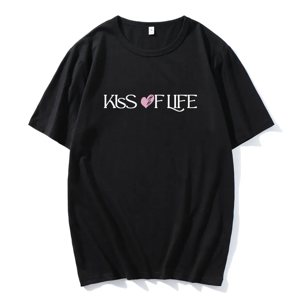 Kiss of Life Midas Touch  T-shirt for Fans Kpop Girl Band Korean Tee-shirt Fashion Summer Spring Women Tshirt Hip Hop Streetwear