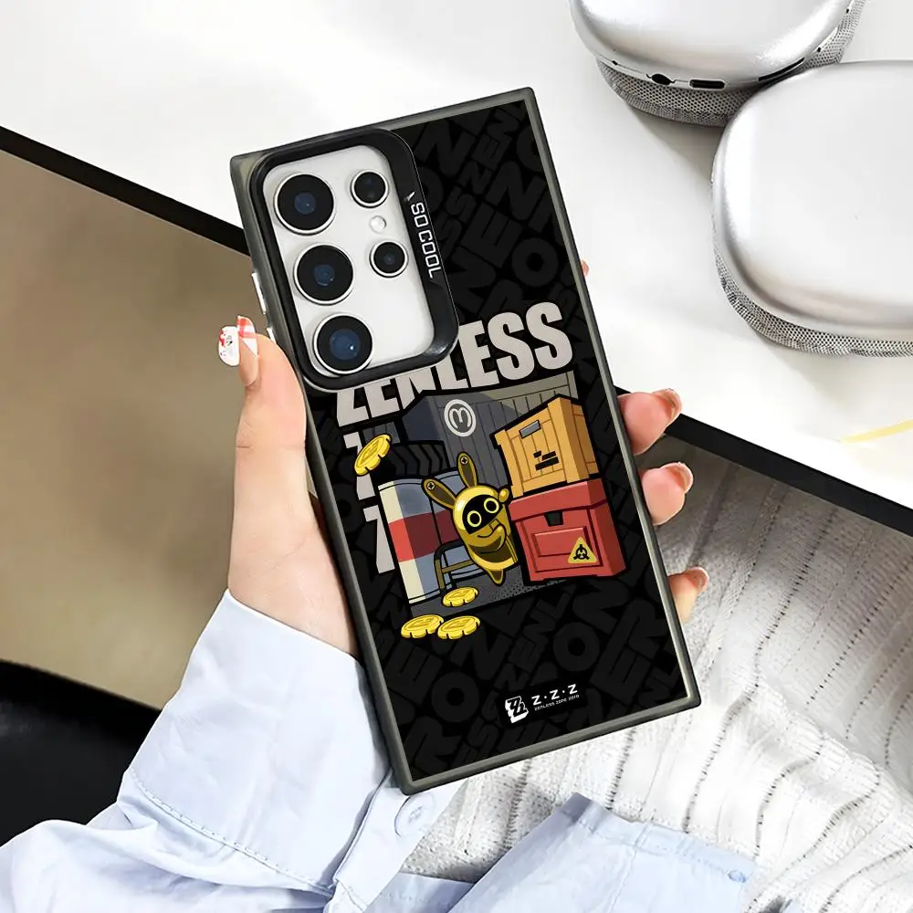 Zenless Zone Zero Phone Case for Samsung Galaxy S26 S25 S24 S23 S22 S21 S20 Note20 Plus Ultra Colorful Silver Cover