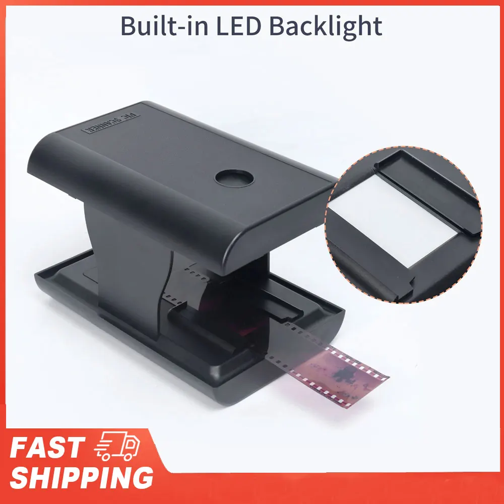 

35 мм/135 мм отрицательные и слайды со светодиодной подсветкой, мобильный сканер пленки и слайдов, бесплатное приложение, складной новый сканер