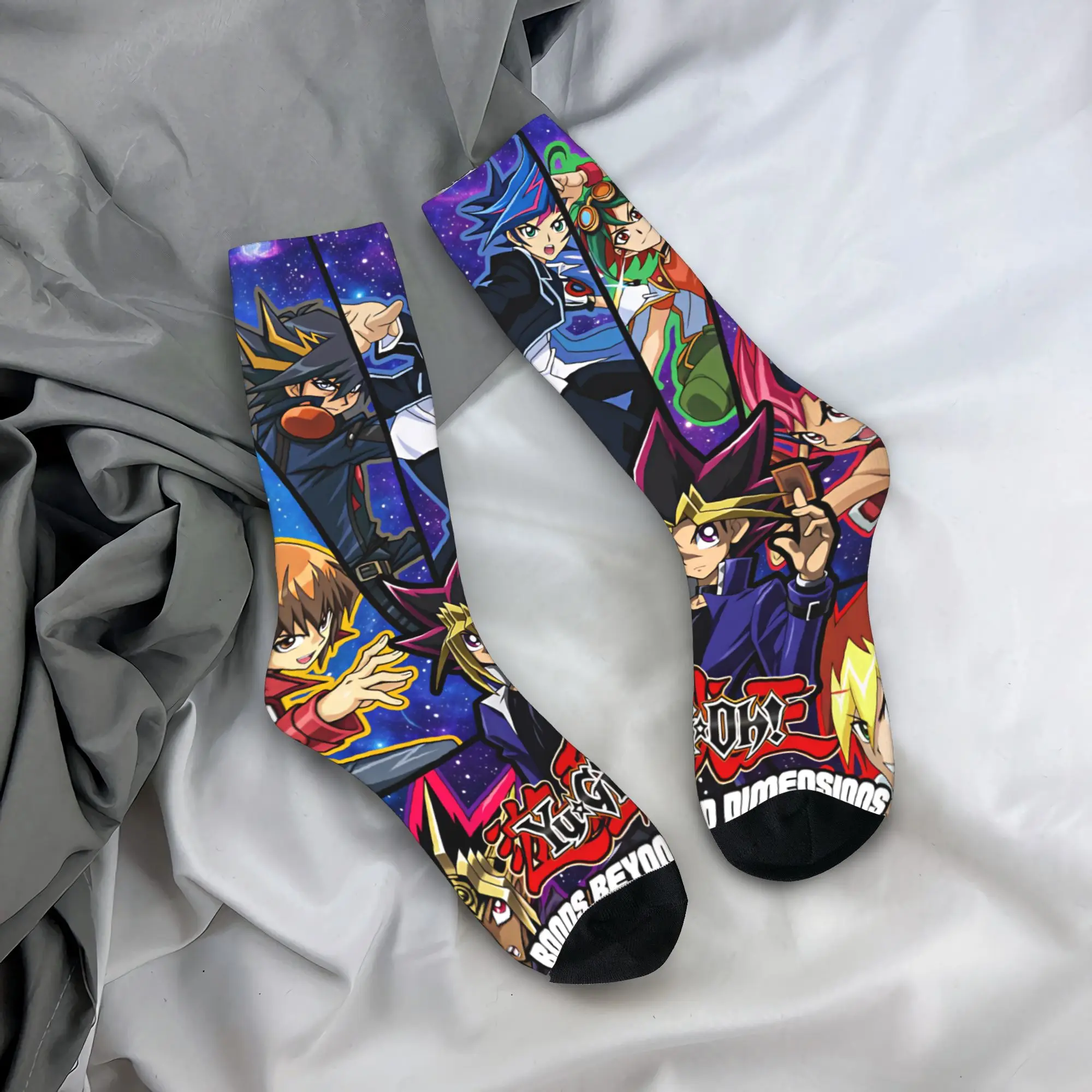 

Yu-Gi-Oh Stockings Men Socks High Quality Kawaii Socks Winter Cycling Anti Sweat Graphic Socks Birthday Present
