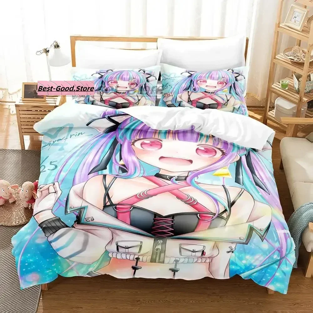 

2022 Nyubara Reona Bedding Set Single Twin Full Queen King Size Bed Set Aldult Kid Bedroom Duvetcover Sets 3D Print Kawaii Anime