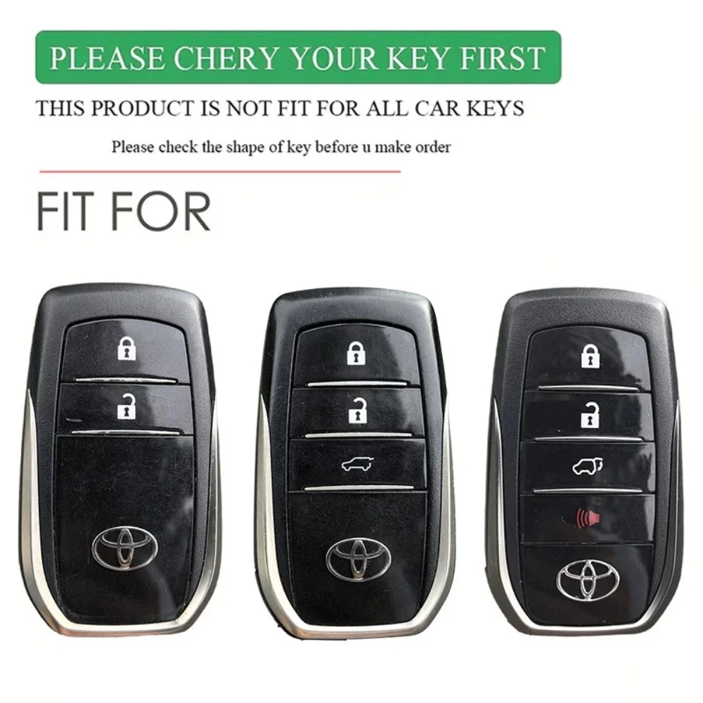 حافظة مفاتيح السيارة لتويوتا هايلكس 2024 يارس كورولا 2023 Rav4 2021 CHR ريفو أوريس إنوفا هايلاندر فينزا فورتشن مفتاح حامل