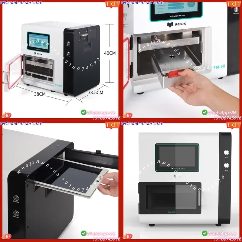 2026 FM-50 Curved Flat Screen Laminating Debubbling All-in-One Machine 2-in-1 Design Batch Debubbling Phone LCD Refurbishment