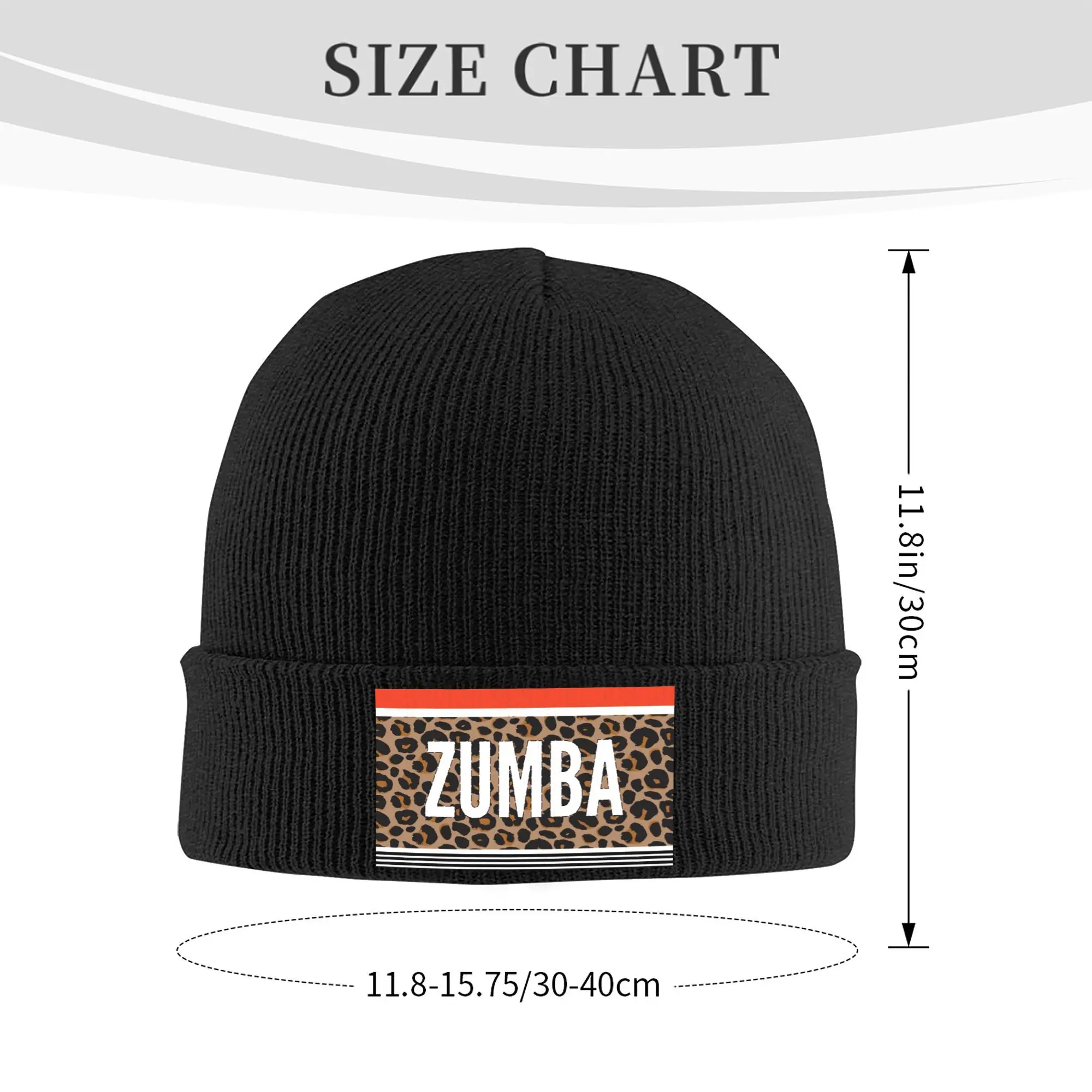 Custom Vintage Leopard Zumbaes Skullies Beanies Caps Unisex Winter Warm Knitted Hat Men Women Street Adult  Bonnet Hats Ski Cap