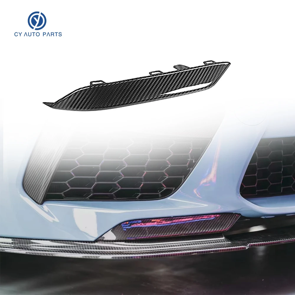 OEM Style Dry Carbon Fiber Front Lower Splitter Corner Lip for BMW M8 F91 F92 F93 2019-2025 | Direct Bolt-On Replacement
