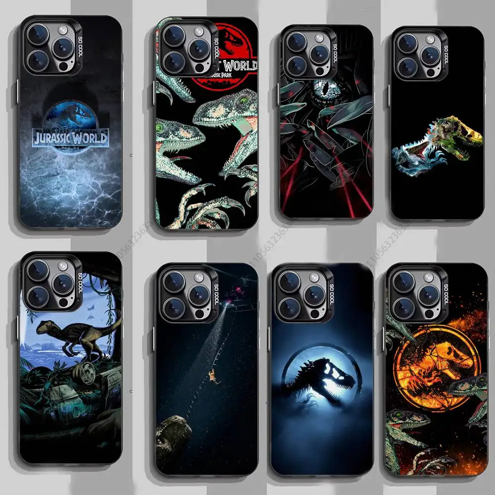 

J-Jurassic Park Dinosaur World Phone Case For iPhone 17,16,15,14,13,12,11,Pro,Max,Plus,Mini,X,XS,XR,8,S,SE Soft Black Case
