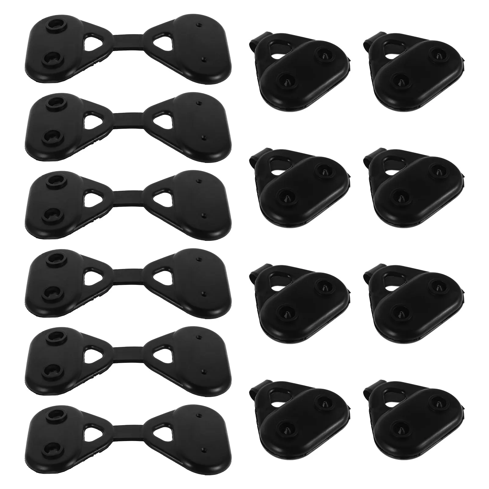 

20pcs Shade Net Clip Non Slip Fixing Clamps for Rv Canopy Garden Greenhouse Outdoor Awning Cloth Replacement Black