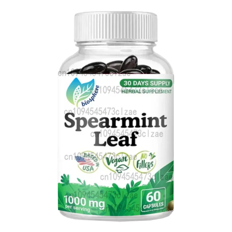

Капсулы Spearmint — добавка Spearmint по 1000 мг для пищеварительной поддержки — 30 дней поставки — капсулы с экстрактом 60 листьев