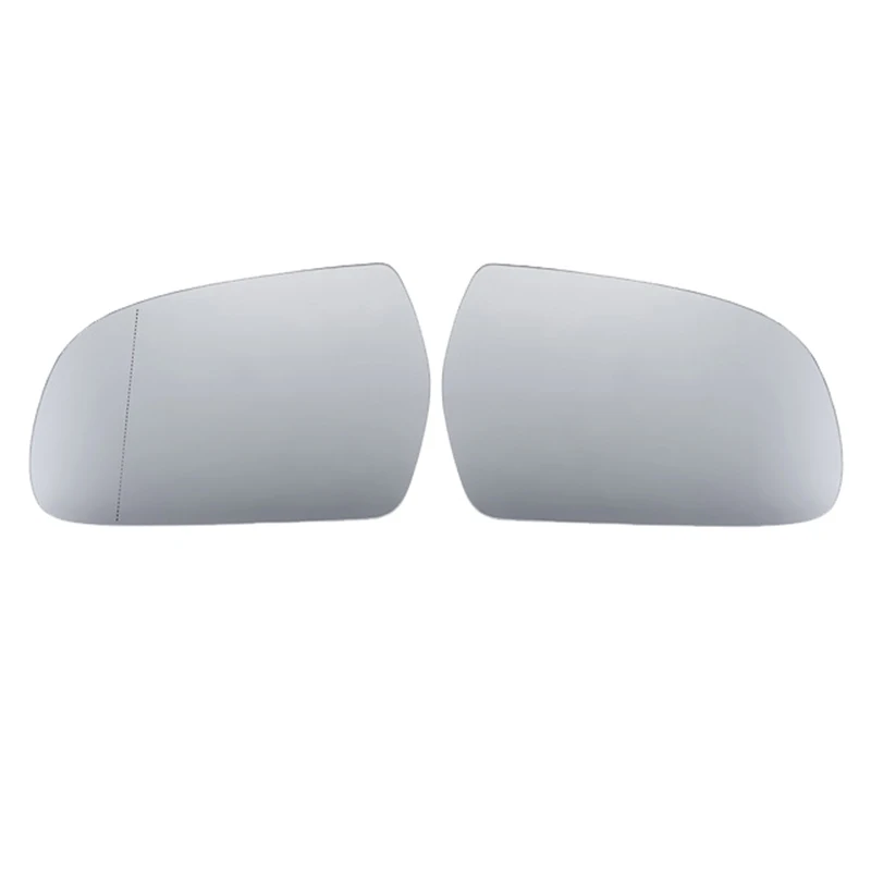 2Pcs Car Heated Rearview Mirror Glass For- A4 2010 2011 2012 2013 2014 2015 2016