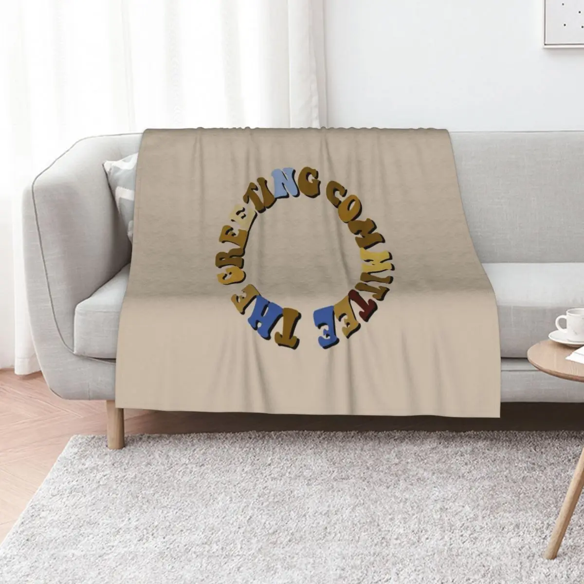 

The Greeting Committee Throw Blanket Fuzzy Plush Throw Blanket for Sofa Chair