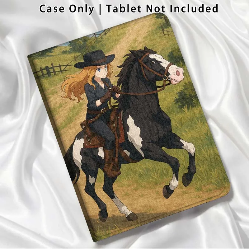 Чехол для планшета Cool Girl Horse для Xiaomi Poco Redmi Pad 2 4 5 6 6S 7 7S SE Pro Ultra Max 14 11 8.8 11.2 12.5 дюймов