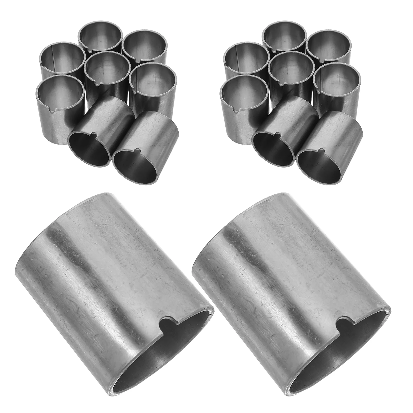 

20pcs Iron Shelf Lock Clips Sturdy Metal Sleeves For Wire Shelving Pipe Fittings Coupling Tube Connectors Home Storage Rack