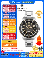 San Martin 2025 New Upgraded Version 40mm Dive Watch Men Original Design NH35 Automatic Mechanical Waterproof 200m SN0118