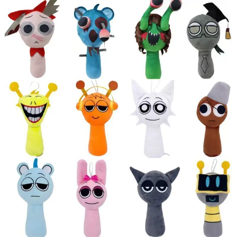 Sprunki Plush Toys Incredibox Sprunki Plush Sprunki Game Stuffed Doll Sprunkis Plushies Soft Toy Characters Christmas Gift