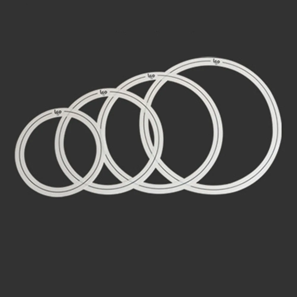 Discover the Power of Drum Control Rings Set of 4 Drum Tone Control Rings Sizes 12/13/14/16in Perfect for All Drum Styles