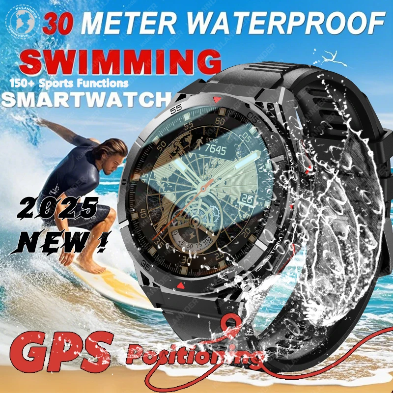 

2025 New For HUAWEI Dual-Band satellite GPS Sports Smartwatch 1.43'' AMOLED Screen Compass BT 10ATM Waterproof SWIM SmartBracele